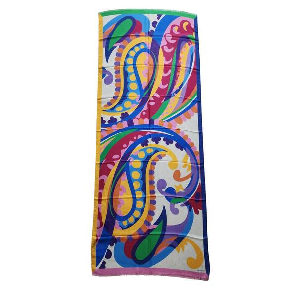 ETRO Accessories - NEW ETRO women's paisley & floral print silk blend sheer scarf in multicolor